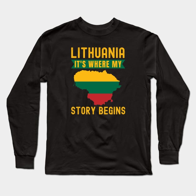 Lithuanian Long Sleeve T-Shirt by footballomatic